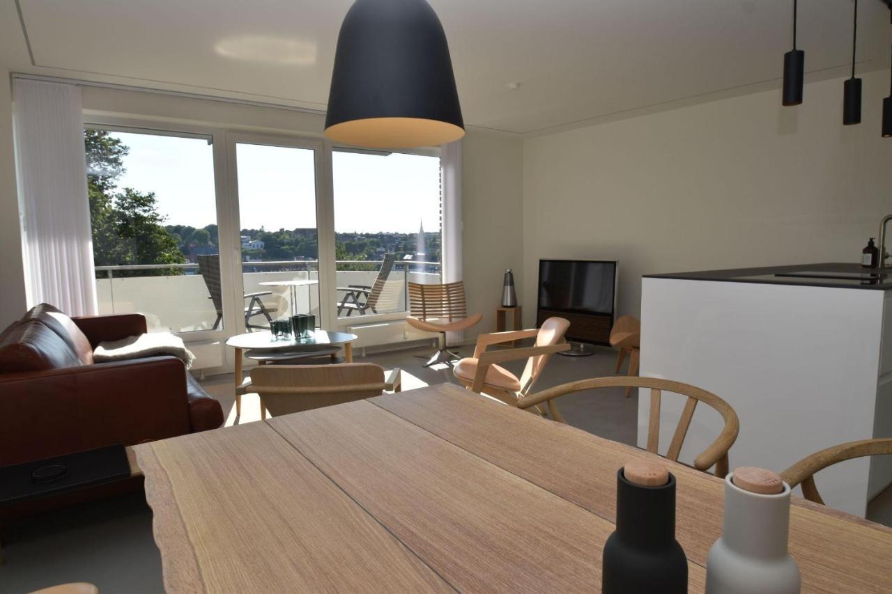 Fewo1846 - Foerdeview - Luxurioese Wohnung Mit 2 Schlafzimmern Und Balkon Mit Hafenblick Flensburg Kültér fotó